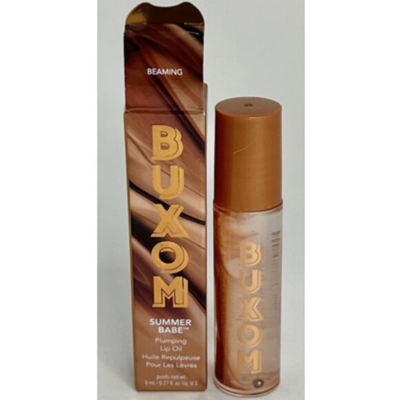 NIB BUXOM SUMMER BABE~BEAMING-BEACHY SCENTED LIP OIL LIMITED EDITION 8ml - Picture 2 of 12